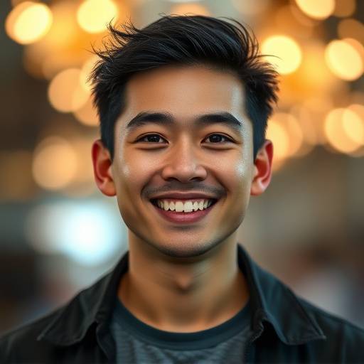 Profile photo of David Lee, a young man smiling with a creative background